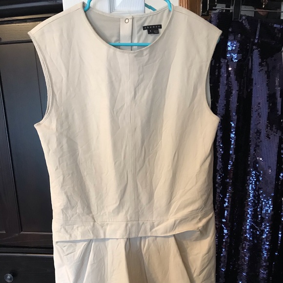 Theory cream leather dress size 4 - Picture 2 of 4